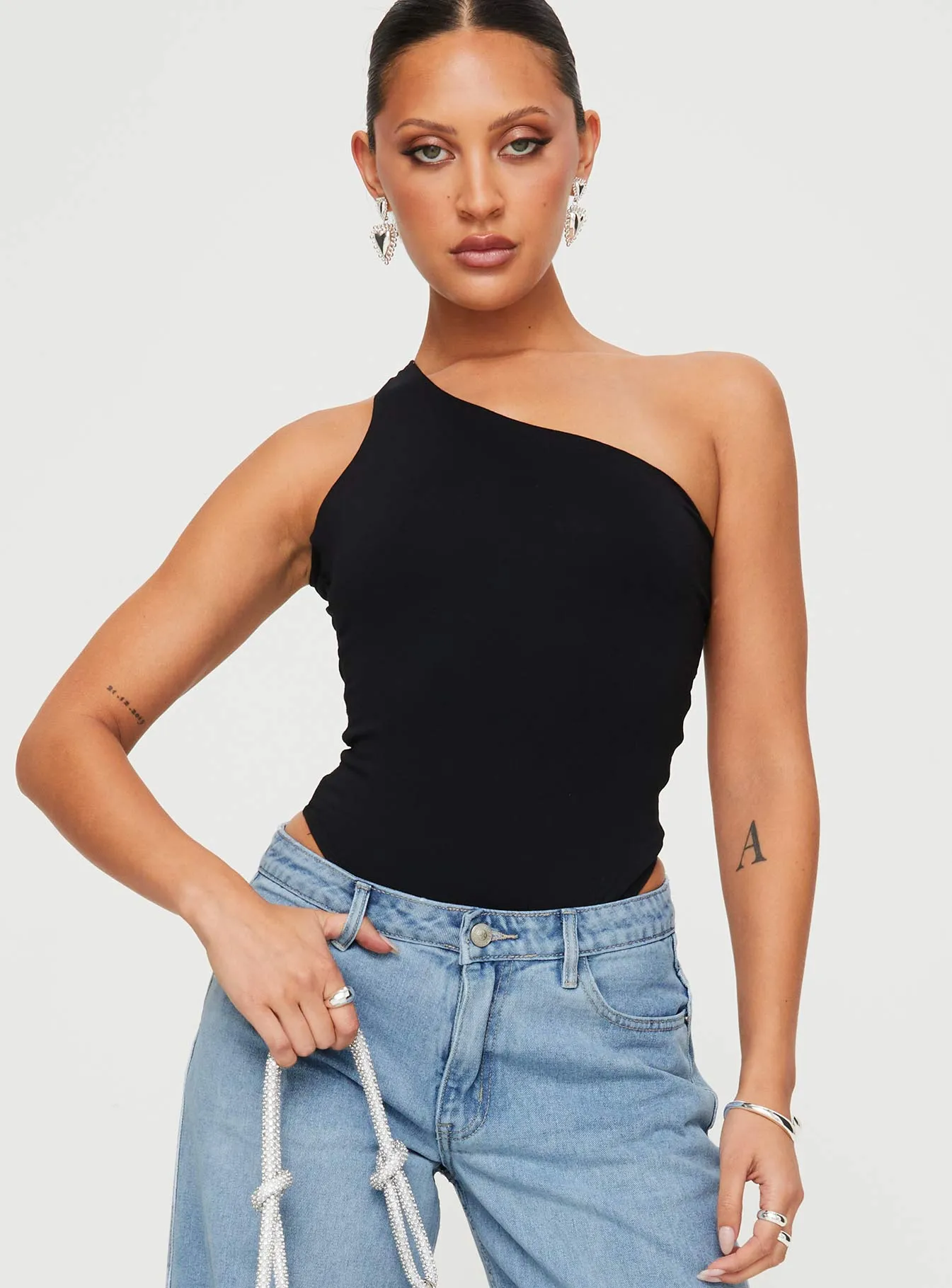 Seema Bodysuit Black Casual Picnic