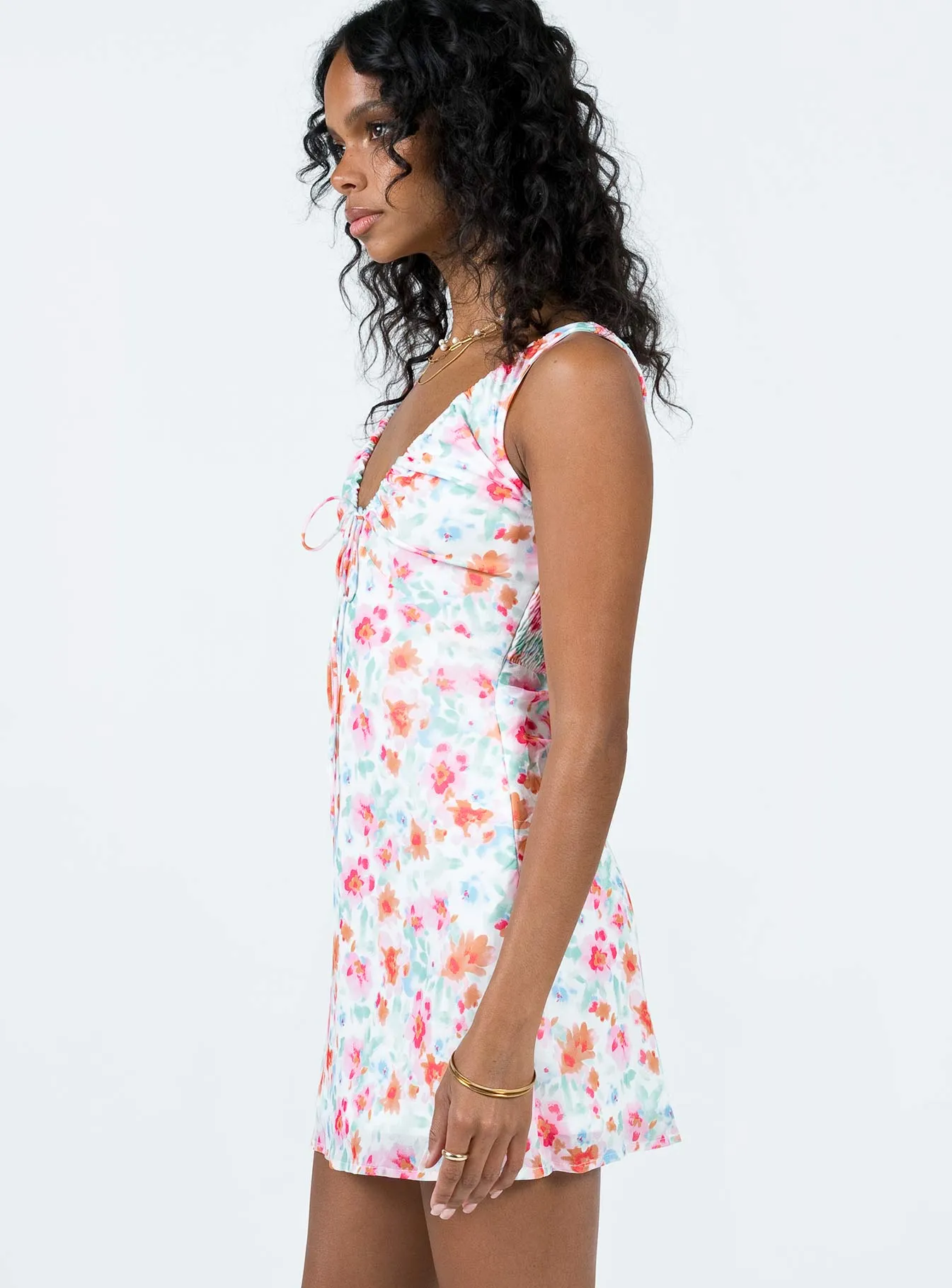 Bareena Mini Dress Multi Pop Warm Festival Core