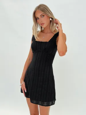 Edge Beat Dasha Mini Dress Black