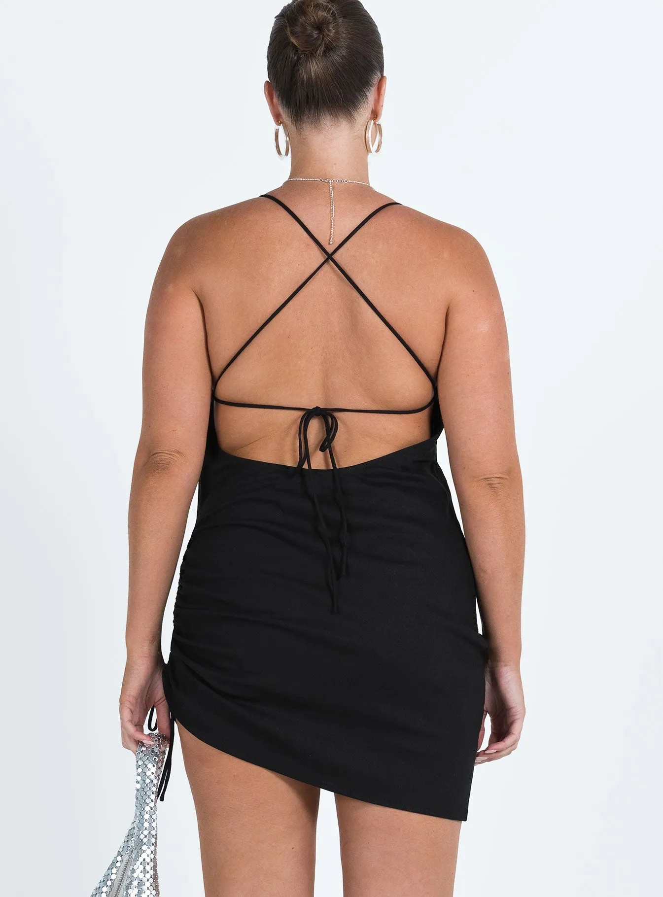 Playa D'en Bossa Mini Dress Black Bar Chic Effortless evening attire