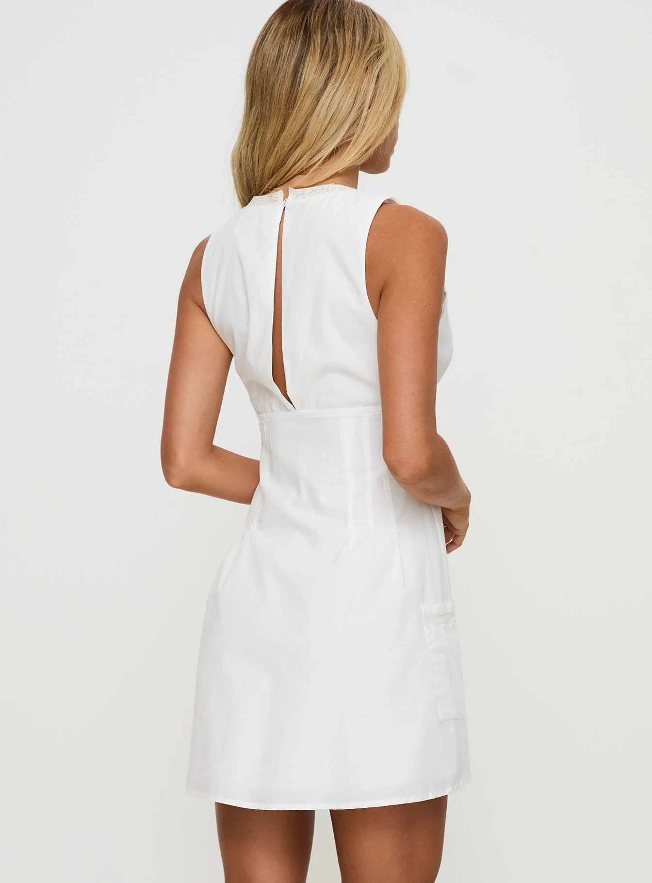 Beat Star Summer Glory Mini Dress White
