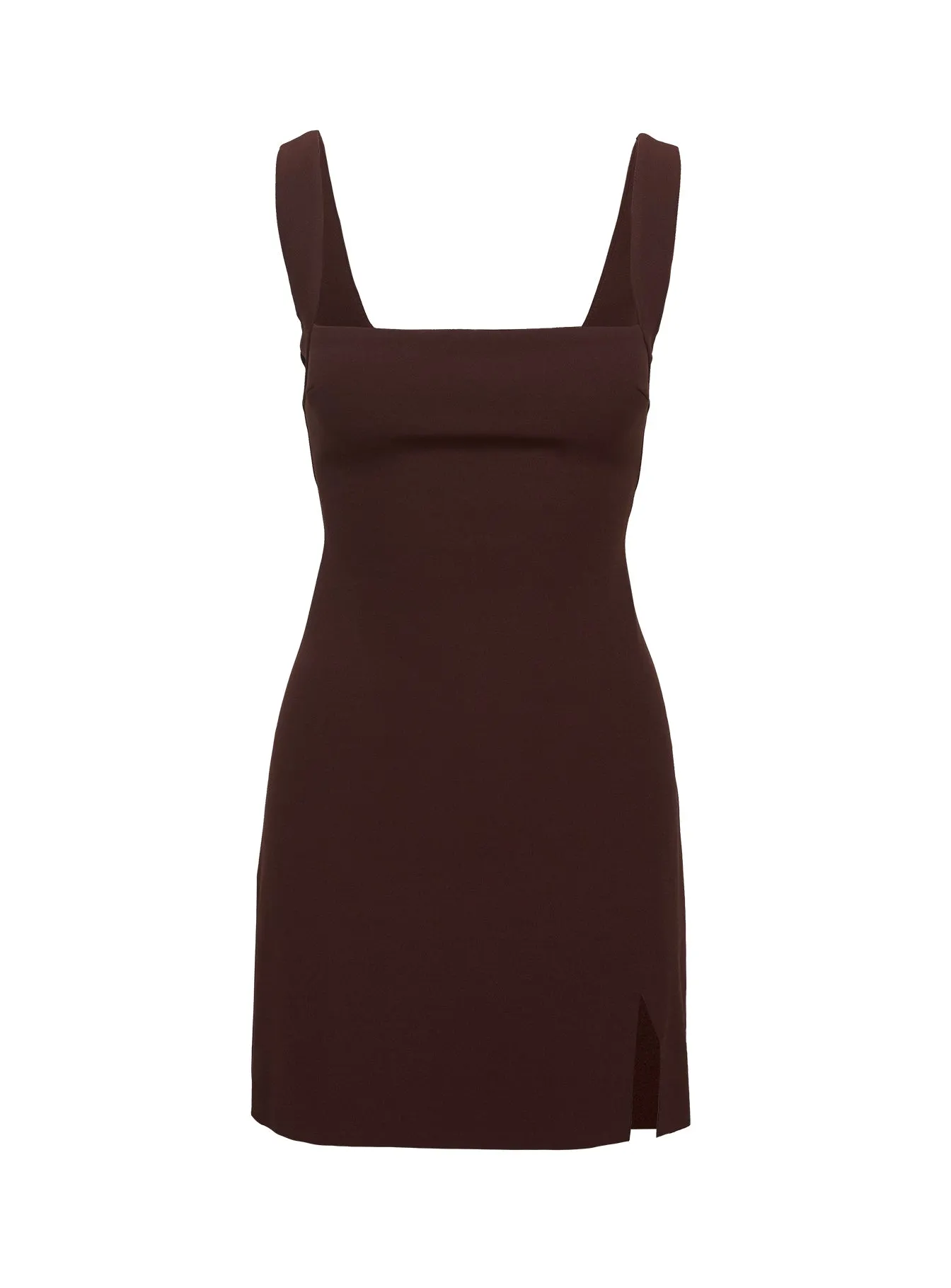 Bombshell Mini Dress Chocolate Look Loud Crop Cut