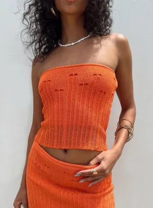 Hendon Tube Top Orange Multi Pocket Configuration