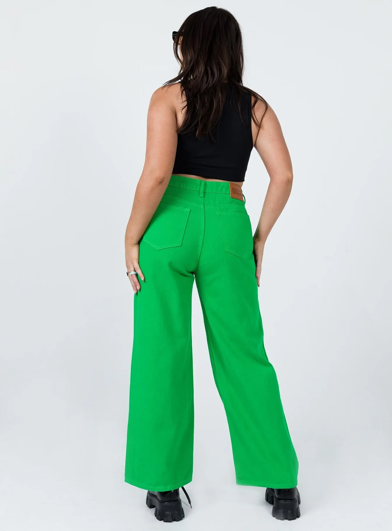 Denver Denim Jeans Green Office Wear Chill Outfit Date Night