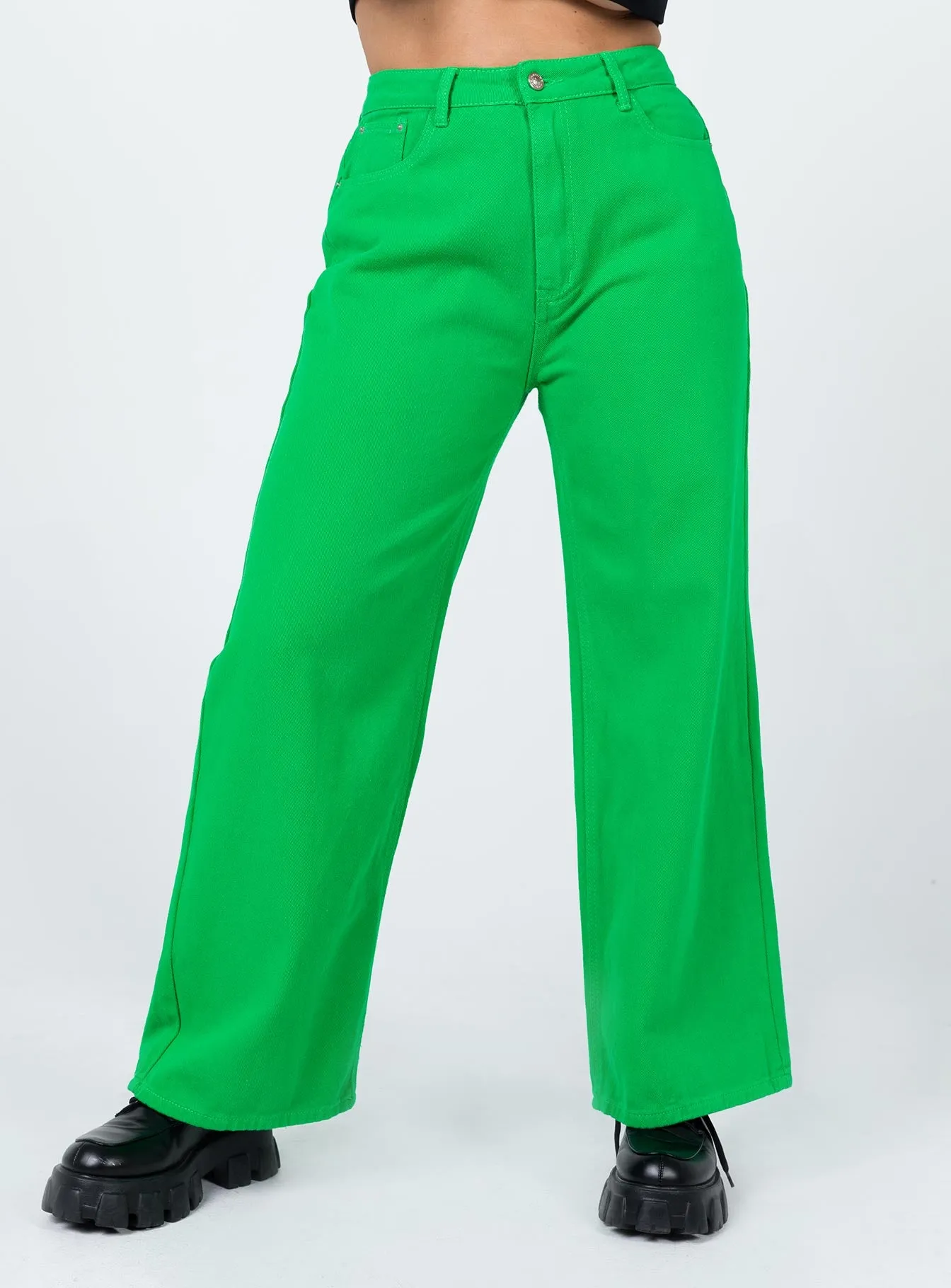 Weekend Wear Denver Denim Jeans Green