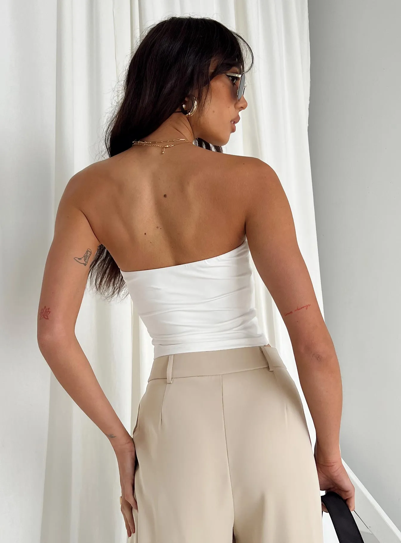 FlexibleRibbing Ribbed Trims Tomlin Top White