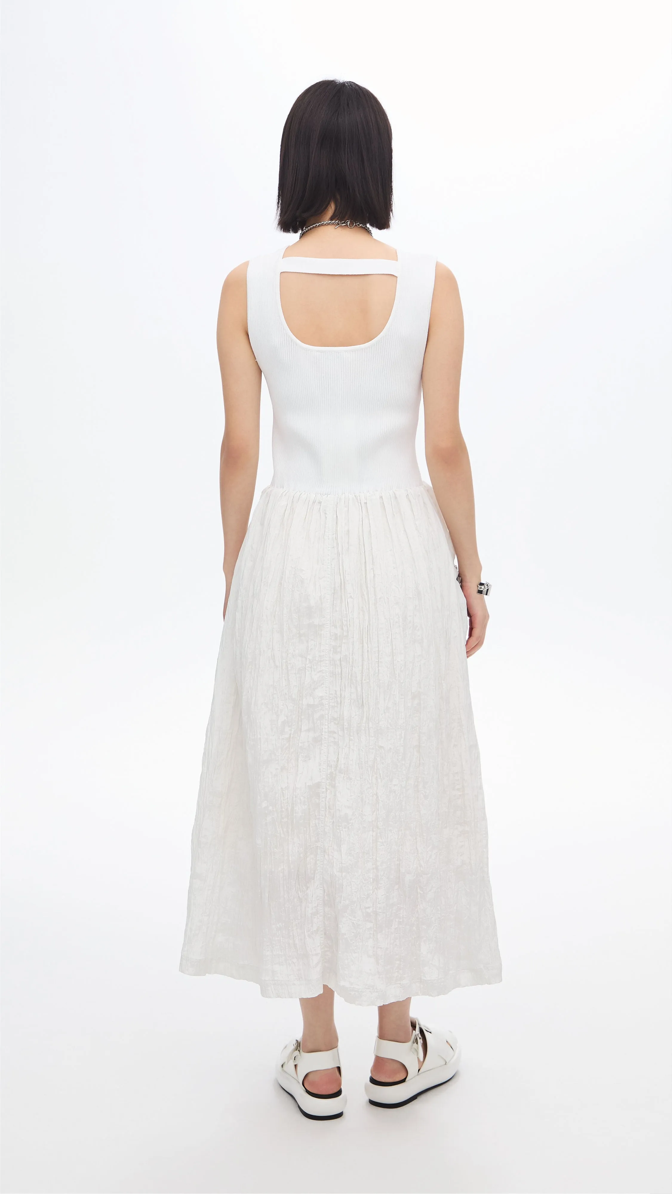 Tailored Fit Nylon Patch Knit Dress