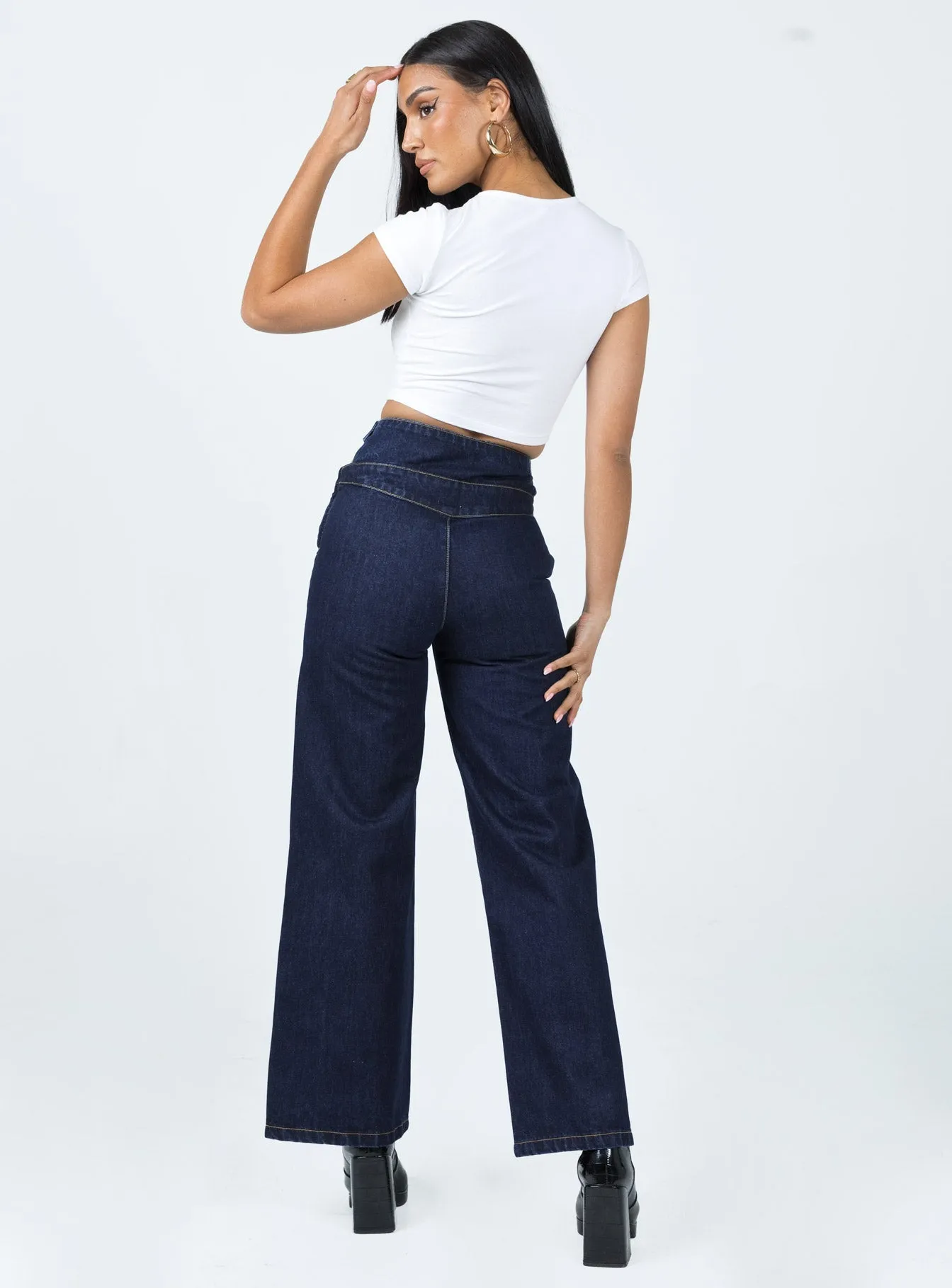 Athlete Fit Holiday Vibes Chaser V Waist Jeans Indigo