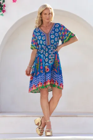 Iris Short Dress in Paradiso QuickEvaporation Senior Ease