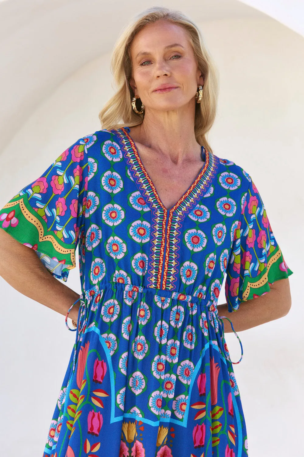 Iris Short Dress in Paradiso Clear Mind Craft Soul
