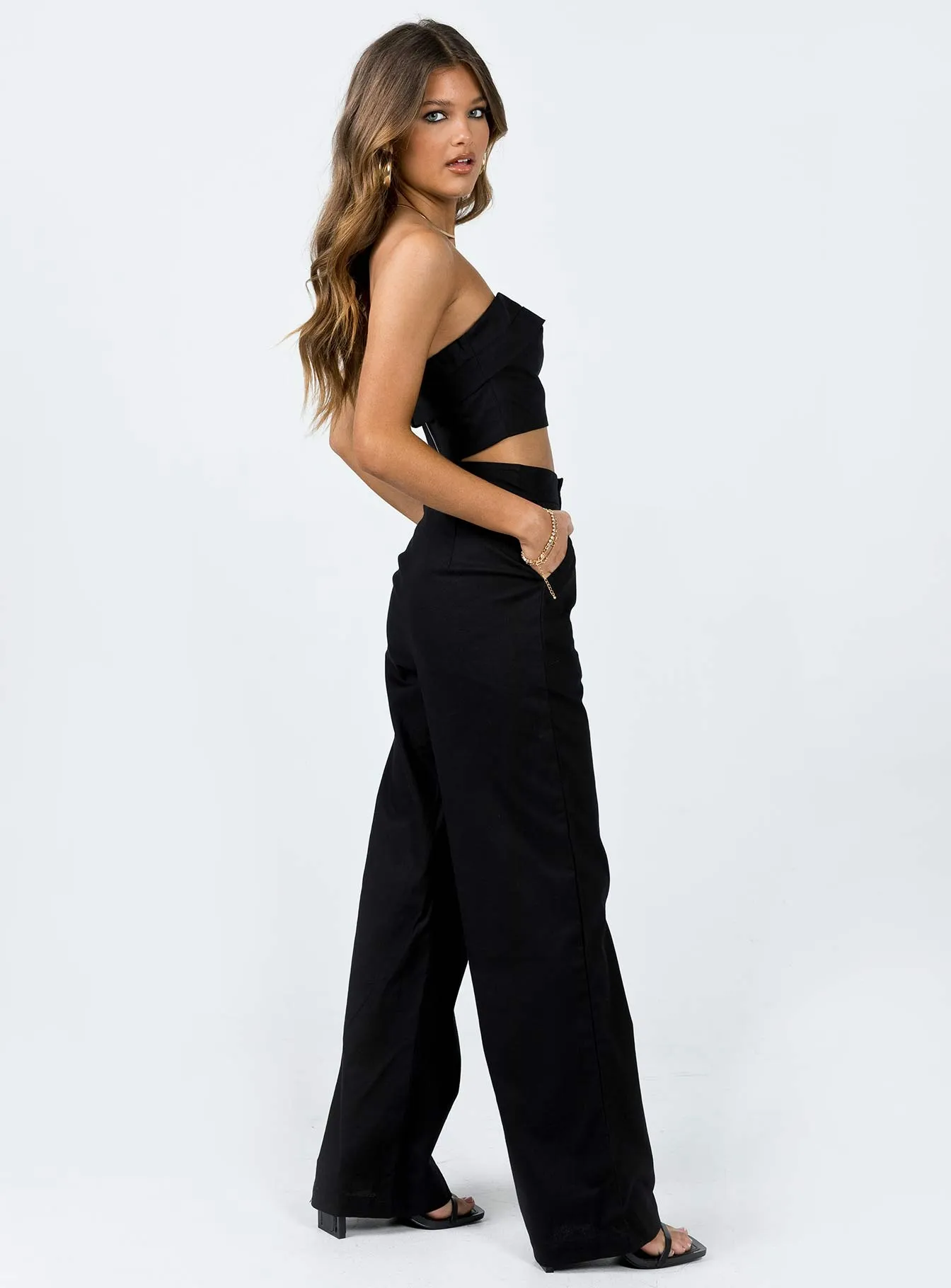 Minimalist Stitching TaglessLabel Aiden Set Black