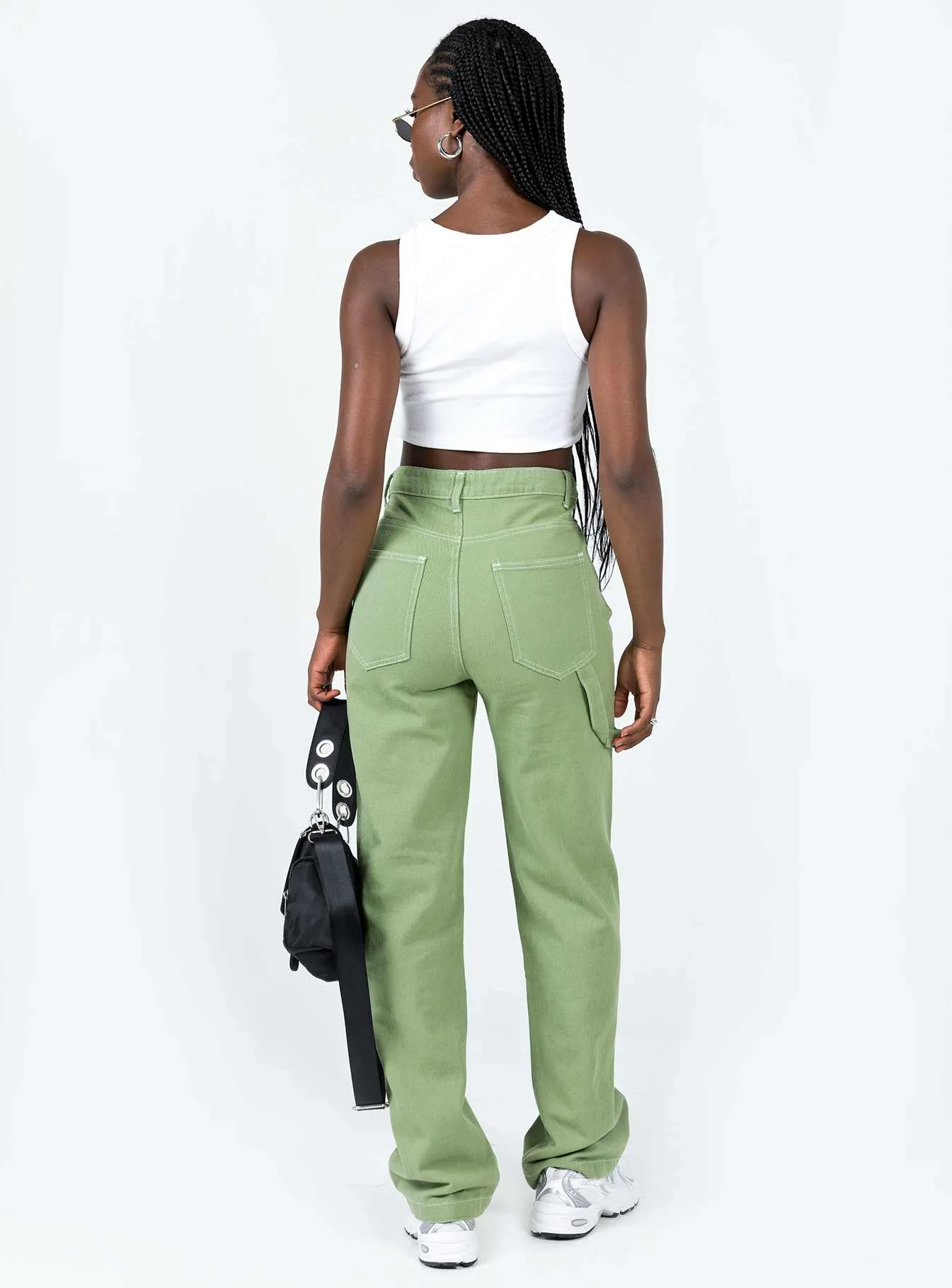 Sandblasted Finish Clean Vibe Copeland Jeans Khaki