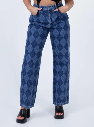 Mid Rise Structure The Ragged Priest Detention Mid/Light Blue Jeans Denim
