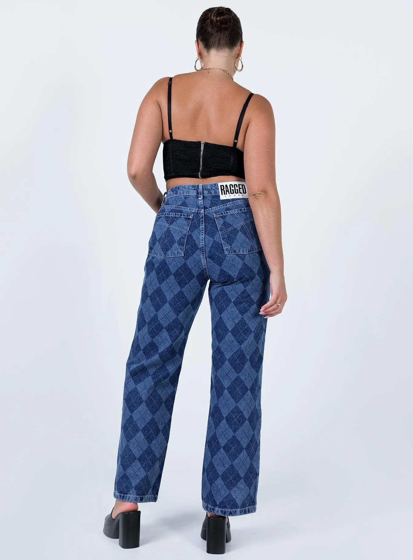 Formal Adult Fashion Essential Layer The Ragged Priest Detention Mid/Light Blue Jeans Denim