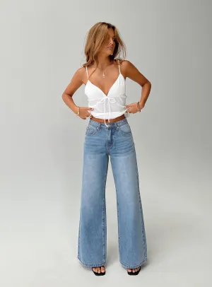 Colemane Mid Rise Denim Jeans Angel Blue Petite Eco Friendly Denim