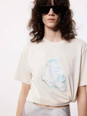 Pudding Print Cotton T-shirt AllDay Comfort