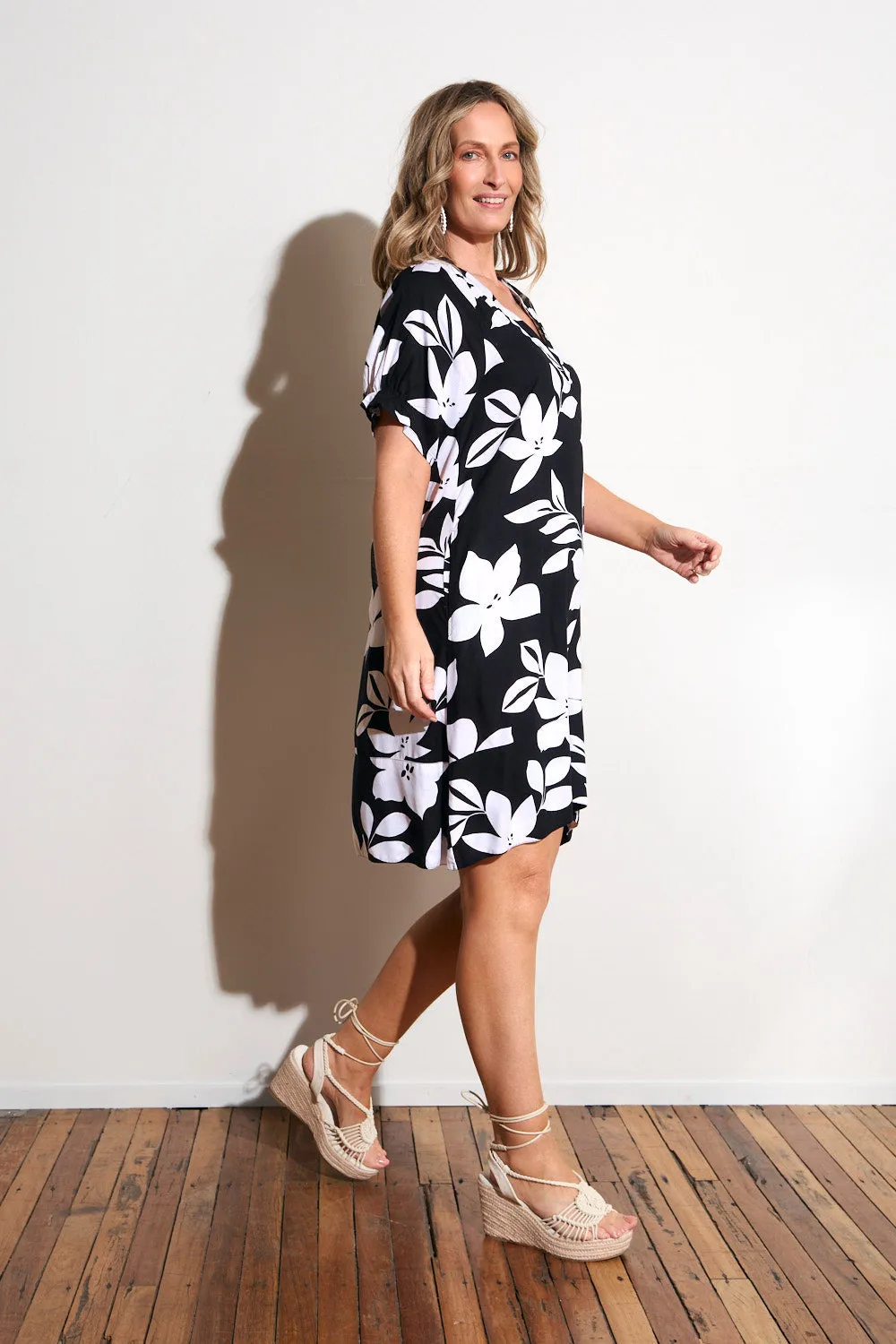Screen Core Nature Glow Pearson A-Line Dress in Night Blooms