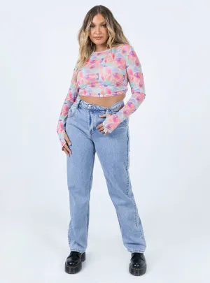 Luxury Minimalist Mollie Asymmetric Denim Jeans