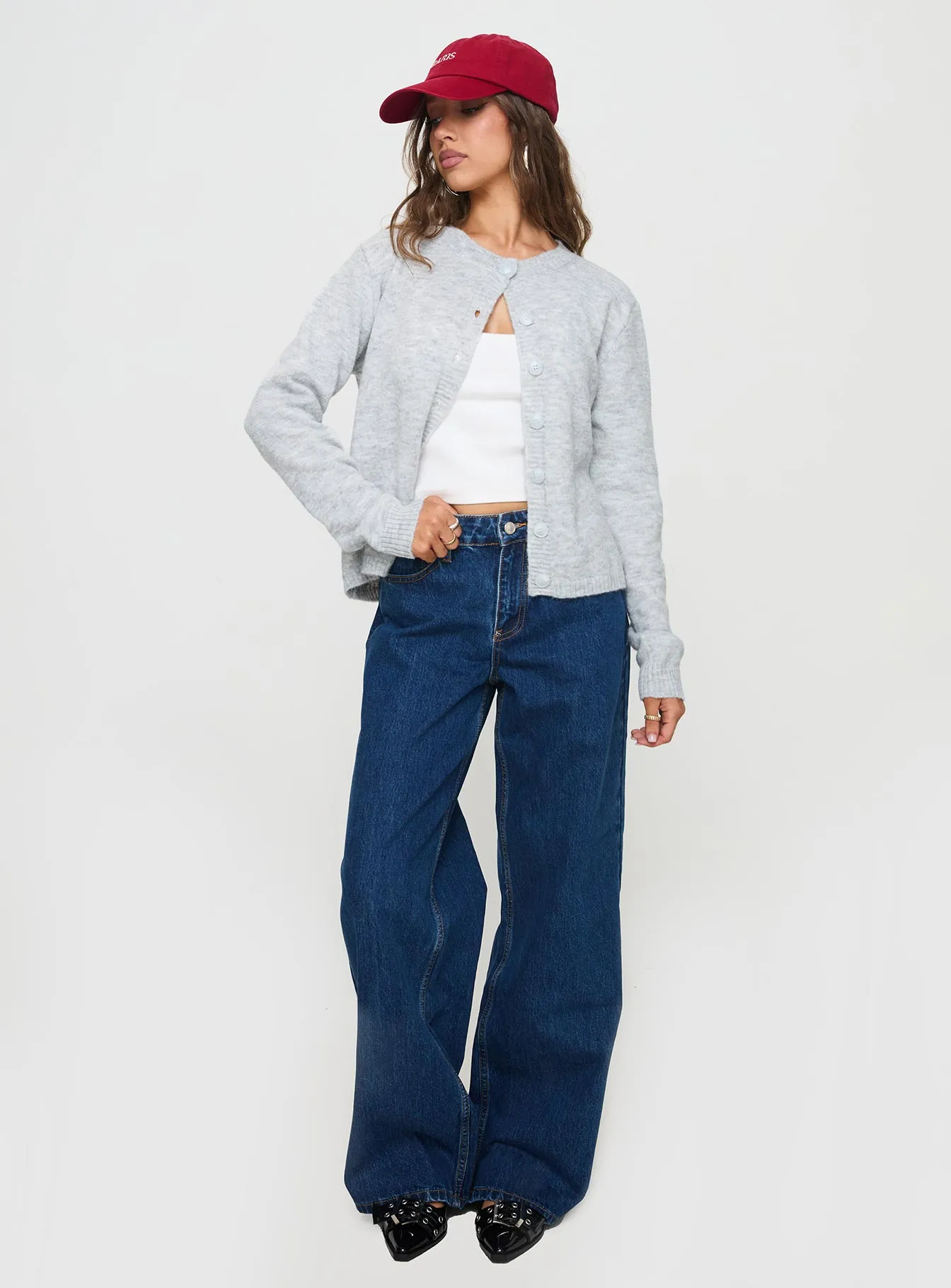 Mid Rise Fit Non Fading Technology Shima Low Rise Straight Leg Jeans Mid Wash