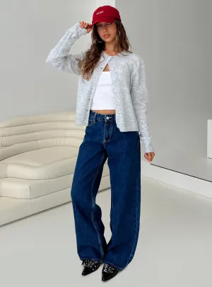 Shima Low Rise Straight Leg Jeans Mid Wash Smart Comfort
