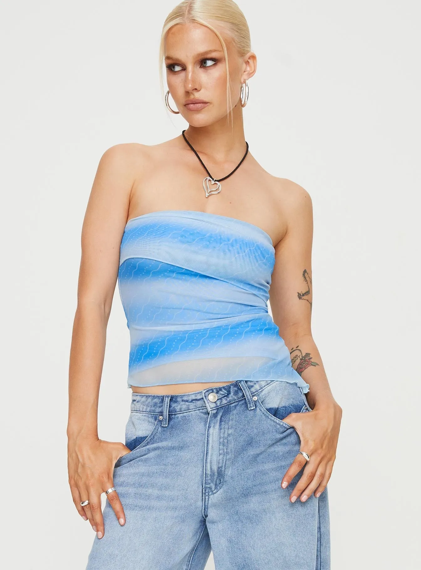 Devia Strapless Top Blue Airflow Ventilation Zones ZonalVentilation