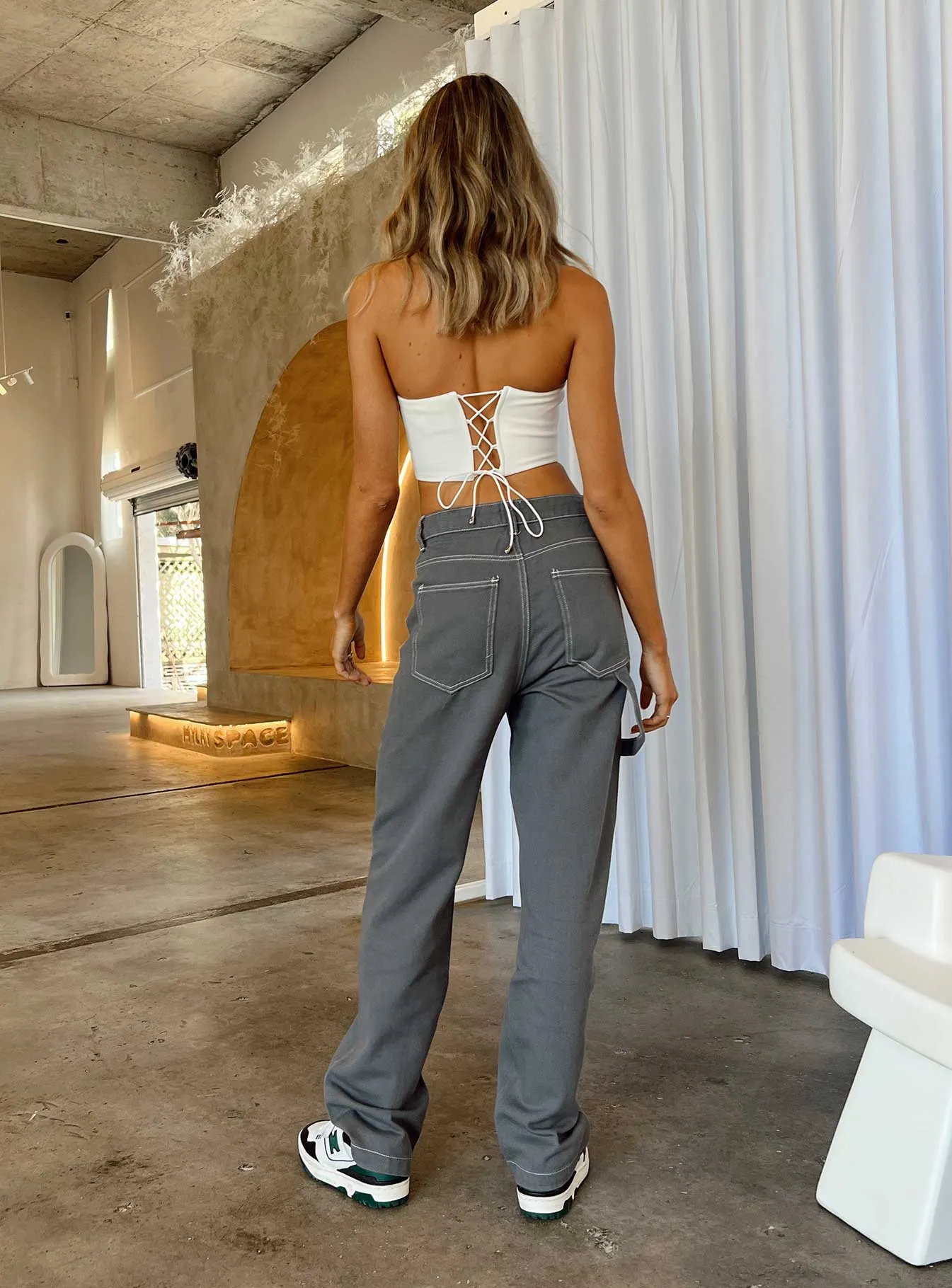 Mid Rise Holiday Vibes Athlete Fit Copeland Jeans Slate