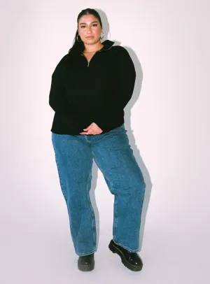 Holly Asymmetric Straight Leg Jean Denim Curve Everyday Eco Friendly Earthy