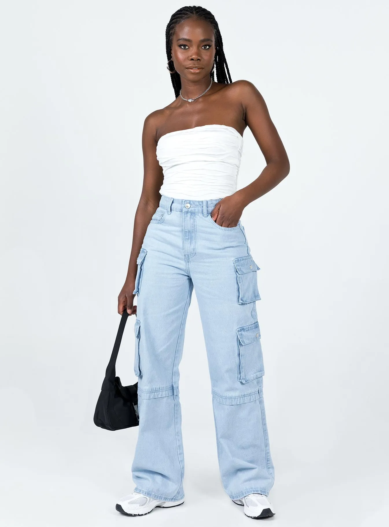 Cecile Strapless Top White Hypoallergenic Fiber