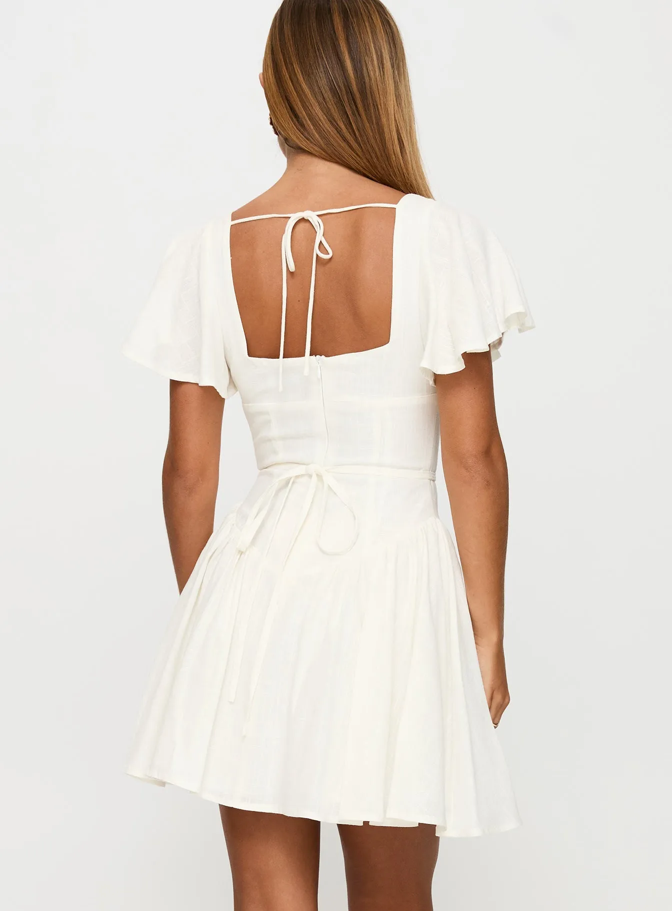 Glow Beat Hot Glow Forever More Mini Dress White