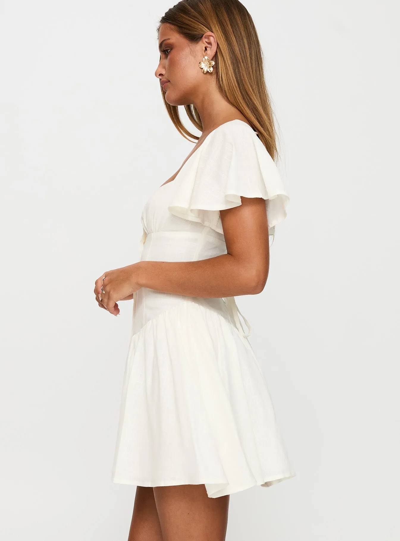 City Cool Forever More Mini Dress White