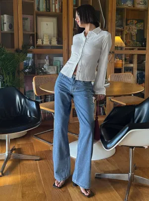 Office Wear Couple Look Work Ready Popular Option Maryanne Mid Rise Relaxed Jeans Mid Wash Denim Tall