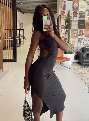 Soft Move Lainey Midi Dress Black