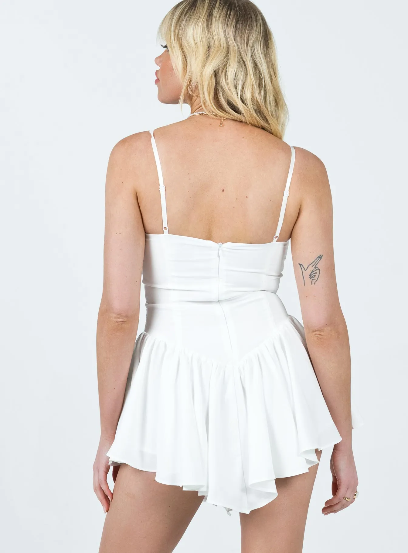 Weekend Vibe Heat Scene Solace Mini Dress White