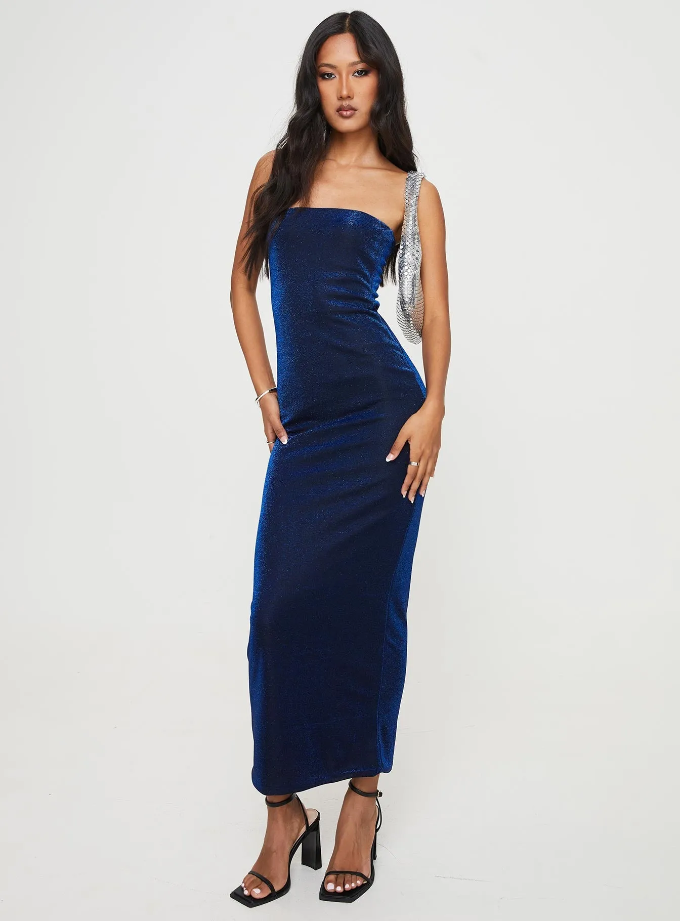 Samper Strapless Maxi Dress Navy Resort Stay