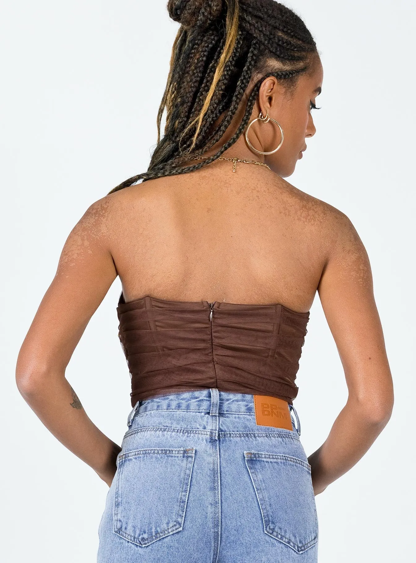 Luana Bodysuit Brown Modern Charming