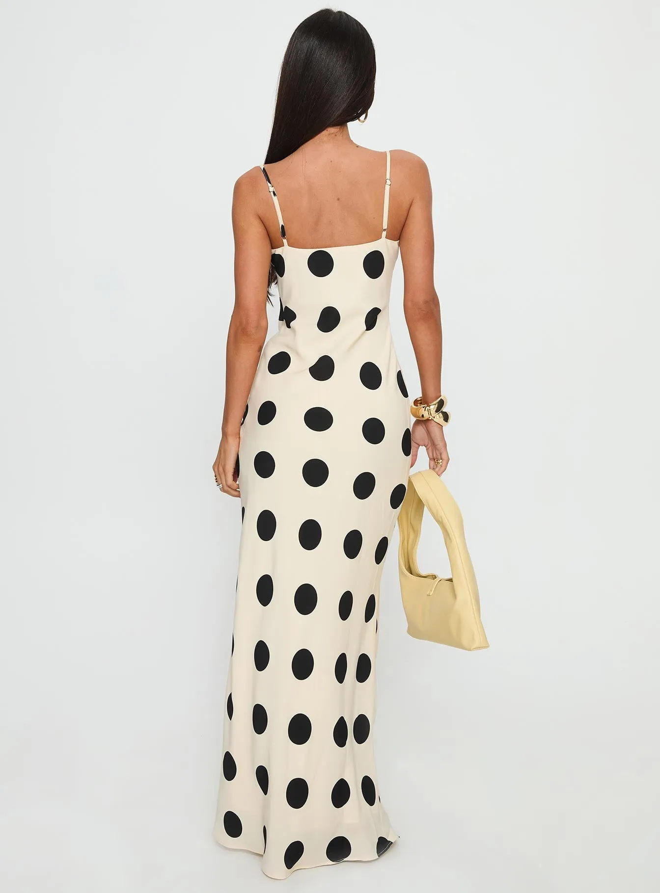 Avienna Maxi Dress Cream / Polka Dot Pine Path Frost Breeze