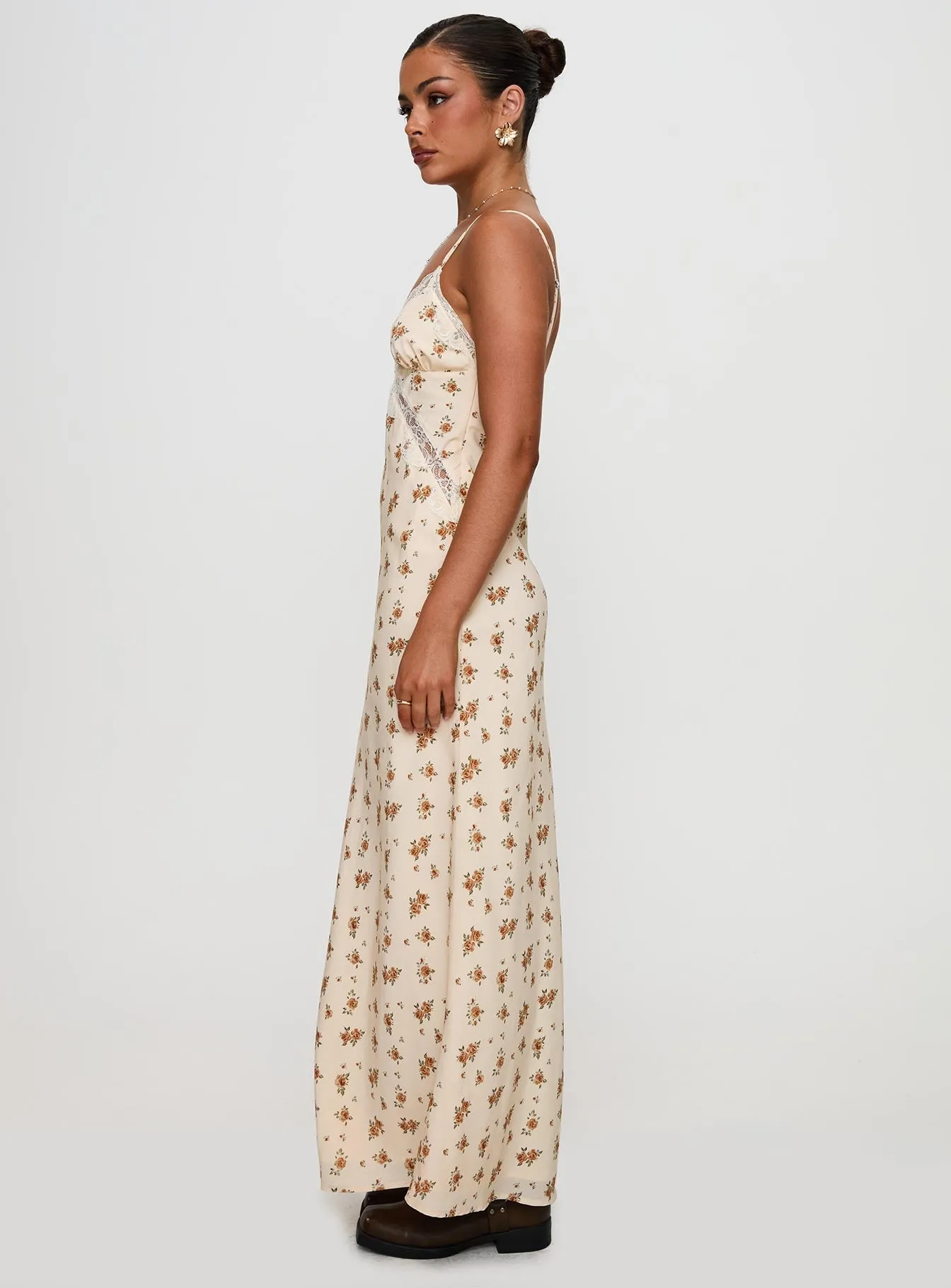 Bridge Walk Bamboo Shade Madeleine Lace Maxi Dress Multi Floral