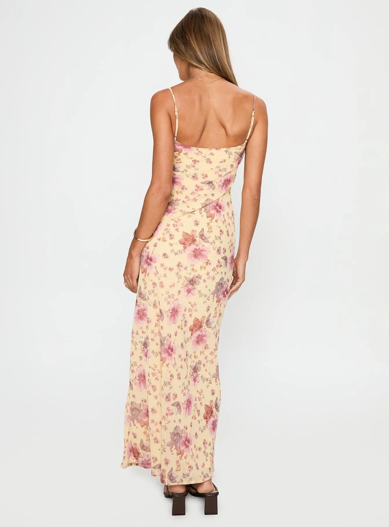 Purple Mist Sugar Plum Maxi Dress Cream / Floral