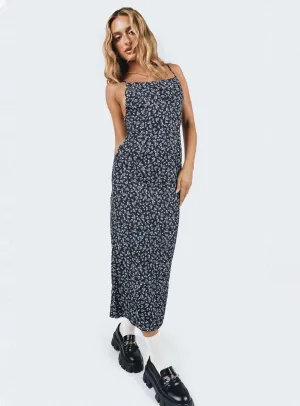 The sleek lines of this maxi dress create a flattering and elegant look for any event Batiste Soft Arkana Maxi Dress Black Floral