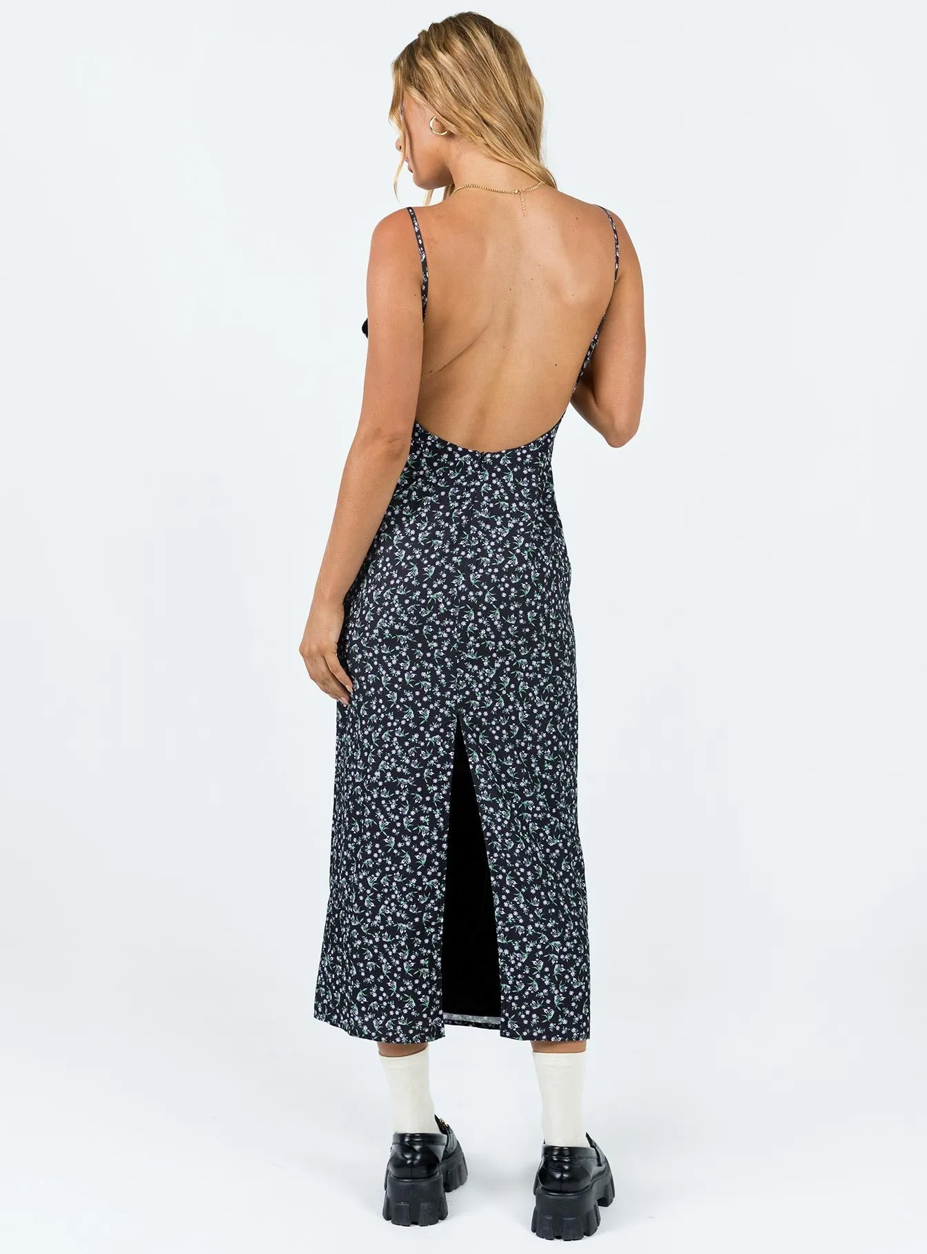 Canvas Soft Arkana Maxi Dress Black Floral
