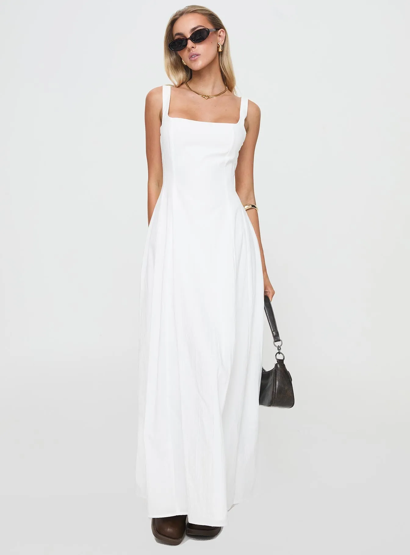 You Can Maxi Dress White Comfortable evening wear Warm Air