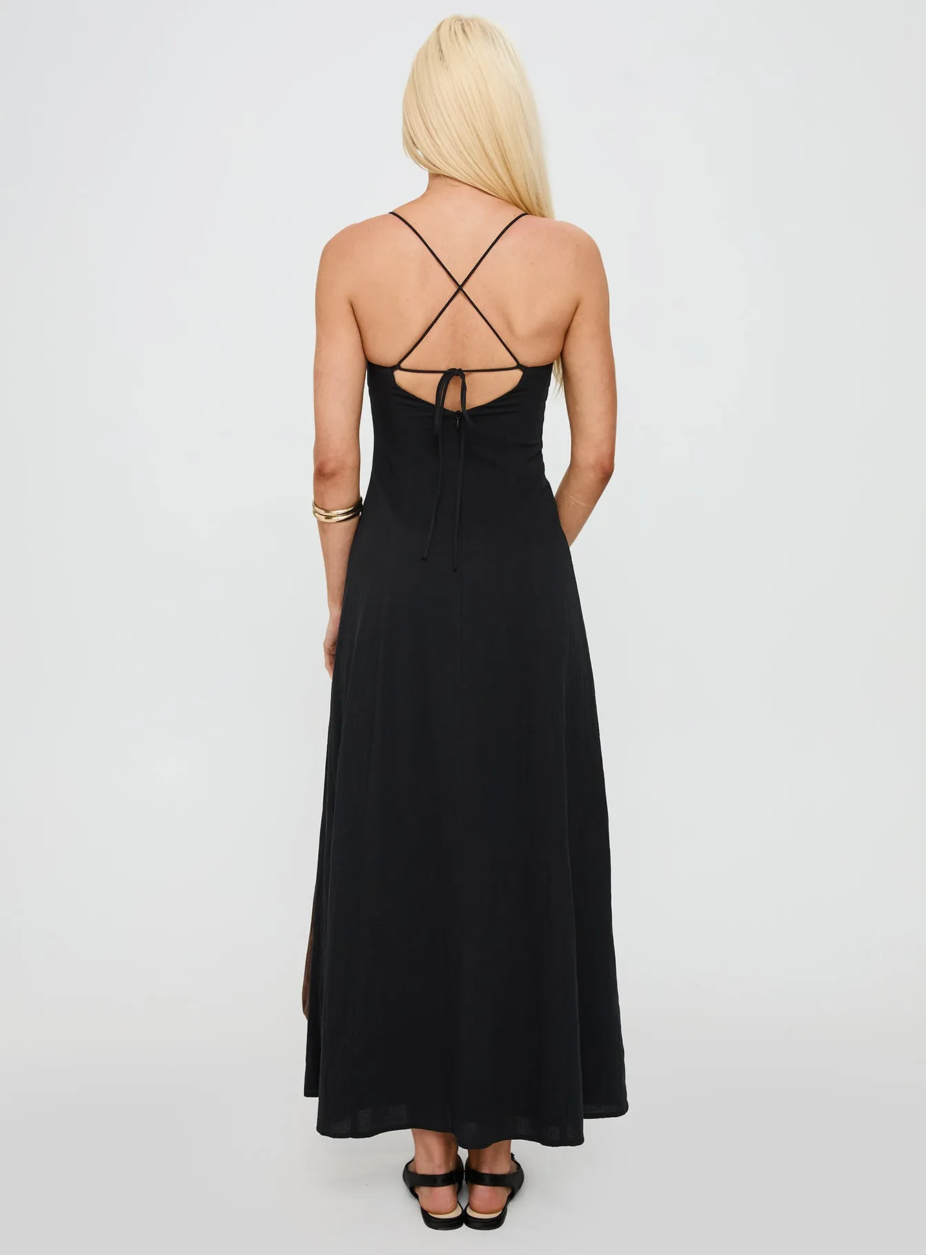 Brightwell Maxi Dress Black Day Warm