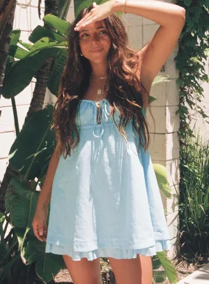 Empress Of Love Mini Dress Blue Pop Warm Skin Feel