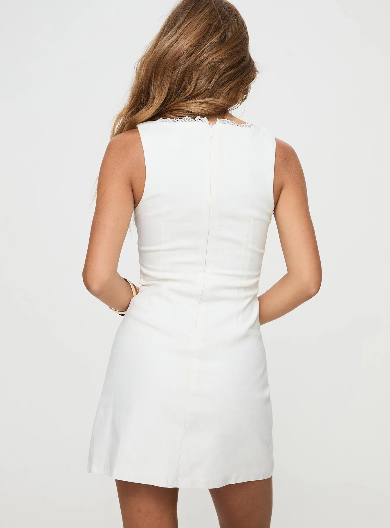 Teaser Mini Dress White Party Ready Quick Glam