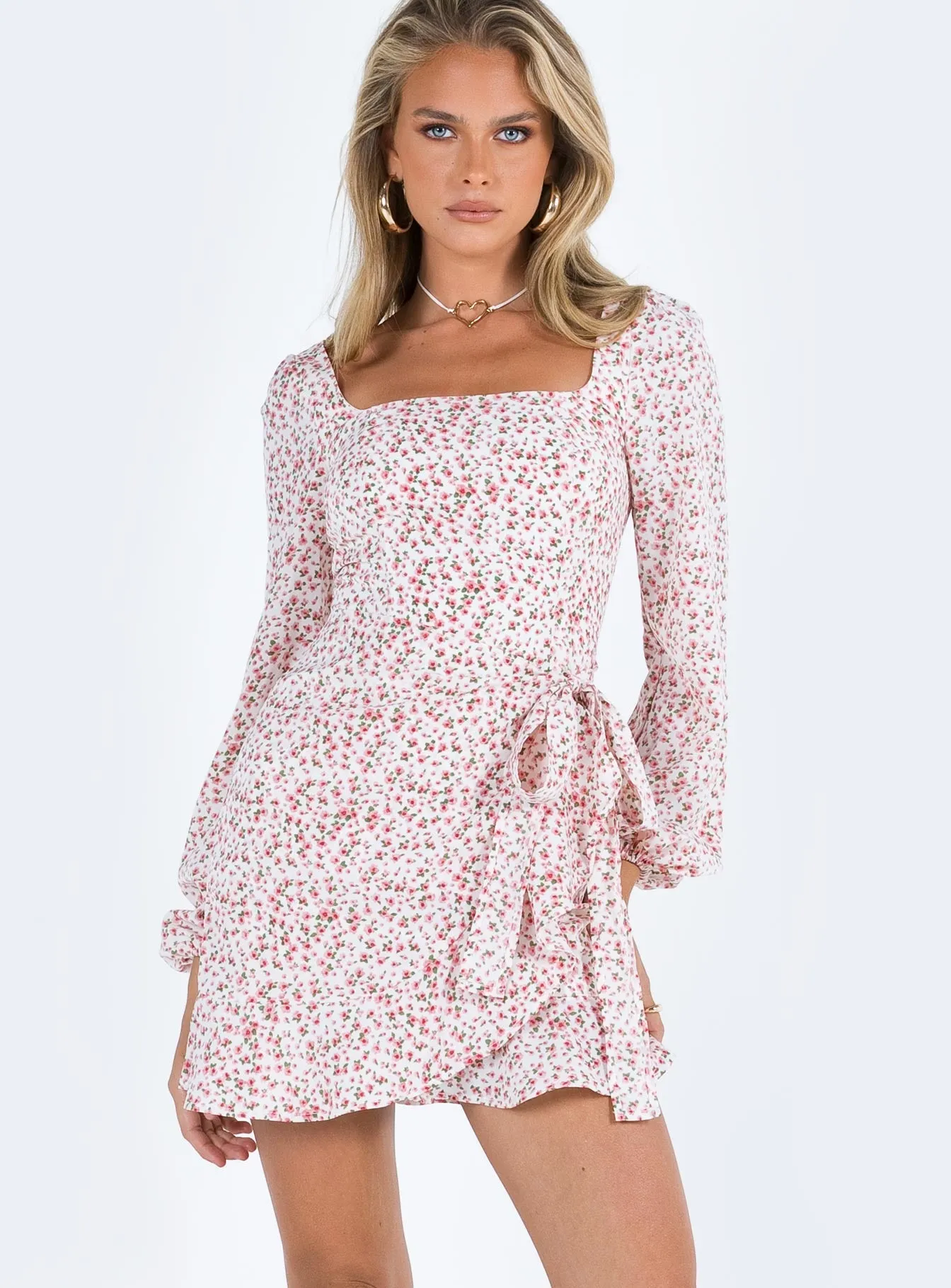 Flattering Silhouette The Villa Mini Dress Floral