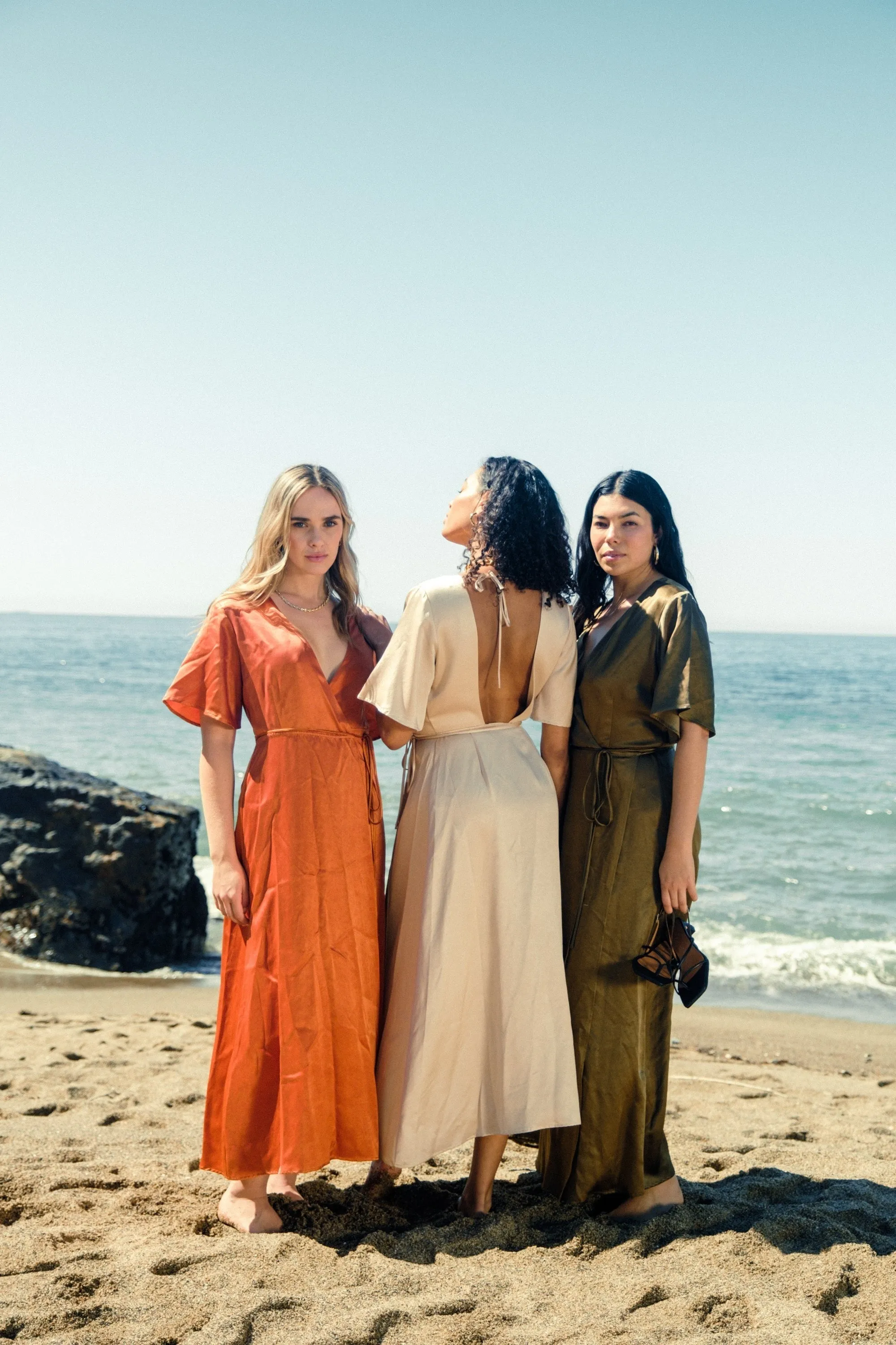 Lola Wrap Dress - Rust BreathableFabric FadeResistant