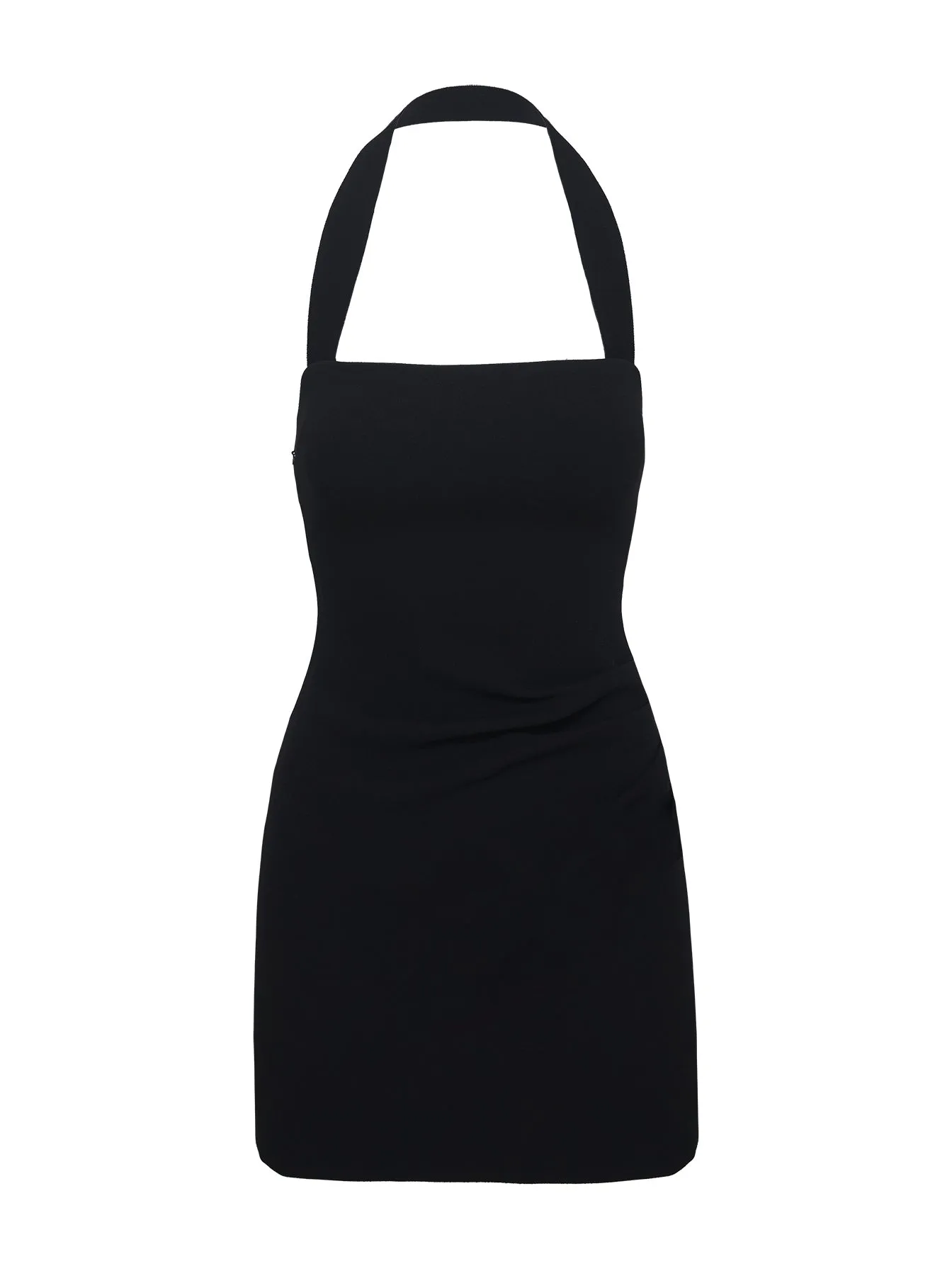 Club Star Effortless chic mini Haltshell Mini Dress Black