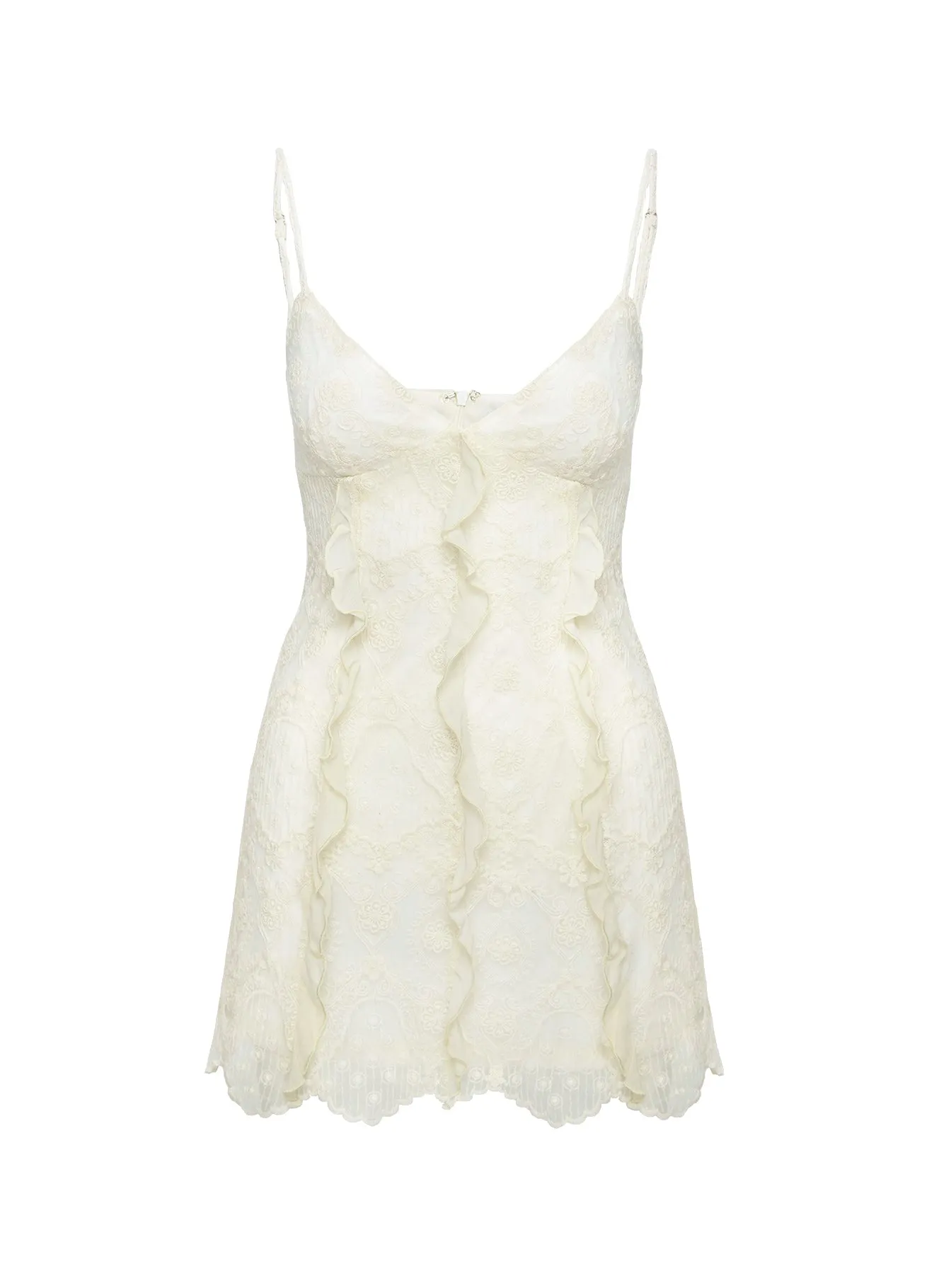 Ariadne Mini Dress Cream Summer Style Club Star
