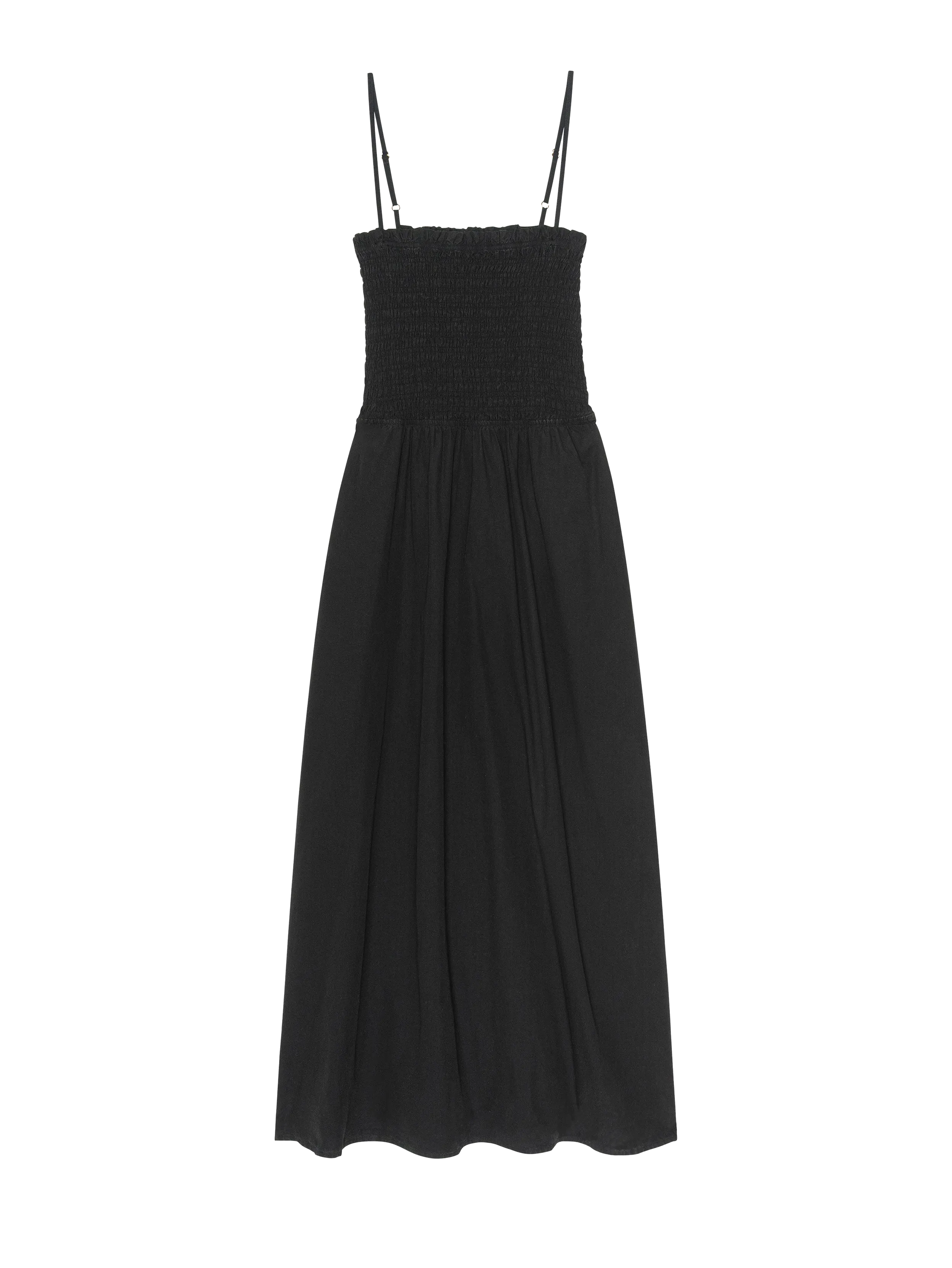Sibelle Smocked Midi chic aesthetic Everyday Smart