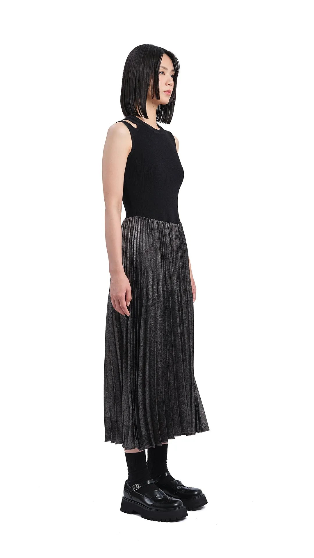 QuickDryMaterial Metallic Dress